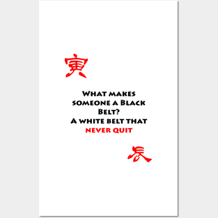 What makes someone a black belt? Posters and Art